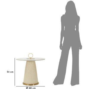 Mauro Ferretti Salontafel Nova Ø 60x54 cm creme