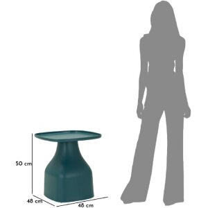 Mauro Ferretti bijzettafel Gea 48x48x50 cm blauw