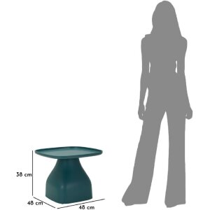 Mauro Ferretti Bijzet tafel Gea 48x48x38 cm blauw