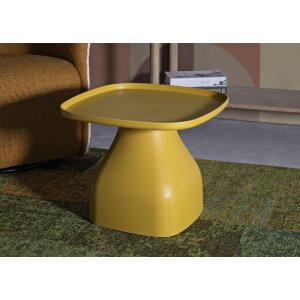 Mauro Ferretti bijzettafel Gea 48x48x38 cm geel