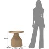 Mauro Ferretti Bijzet tafel Gea 48x48x50 cm grijs