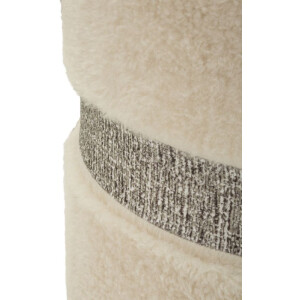 Saint-Moritz Puff-Set 2-delig Creme Ø40x47 cm Ø32x38 cm met opbergruimte