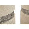 Saint-Moritz Puff-Set 2-delig Creme Ø40x47 cm Ø32x38 cm met opbergruimte