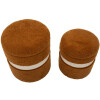 Saint-Moritz Opbergkruk Set 2-delig Ø40x47cm Ø32x38cm Bruin