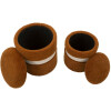Saint-Moritz Opbergkruk Set 2-delig Ø40x47cm Ø32x38cm Bruin