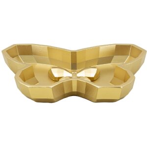 Butterfly schaal 20,5x17,5x3 cm goudkleurig Polyresin...