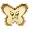 Butterfly schaal 20,5x17,5x3 cm goudkleurig Polyresin Decoratieve Vlinder