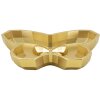 Butterfly schaal 20,5x17,5x3 cm goudkleurig Polyresin Decoratieve Vlinder