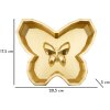 Butterfly schaal 20,5x17,5x3 cm goudkleurig Polyresin Decoratieve Vlinder