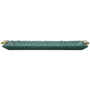 Grent Tablett 34x19,5x3 cm Groen Goud Polyresin...