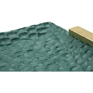 Grent Tablett 34x19,5x3 cm Groen Goud Polyresin Decoratieplateau niet geschikt voor voedsel
