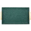 Grent Tablett 34x19,5x3 cm Groen Goud Polyresin Decoratieplateau niet geschikt voor voedsel