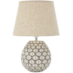 Mauro Ferretti Tafellamp Tibet Ø35x52 cm White Wash E27