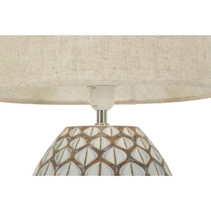 Mauro Ferretti Tafellamp Tibet Ø35x52 cm White Wash E27