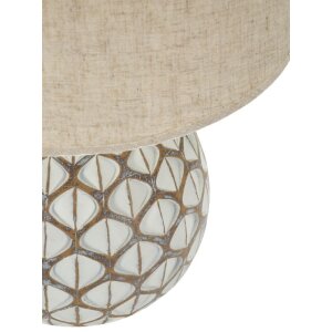 Mauro Ferretti Tafellamp Tibet Ø35x52 cm White Wash E27
