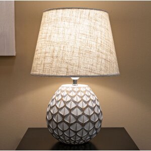 Mauro Ferretti Tafellamp Tibet Ø35x52 cm White Wash E27