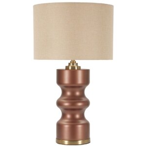 Rosenthal tafellamp glas bruin goud Ø40.5x69.5cm...