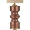 Rosenthal tafellamp glas bruin goud Ø40.5x69.5cm E27 stoffen kap