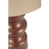 Rosenthal tafellamp glas bruin goud Ø40.5x69.5cm E27 stoffen kap