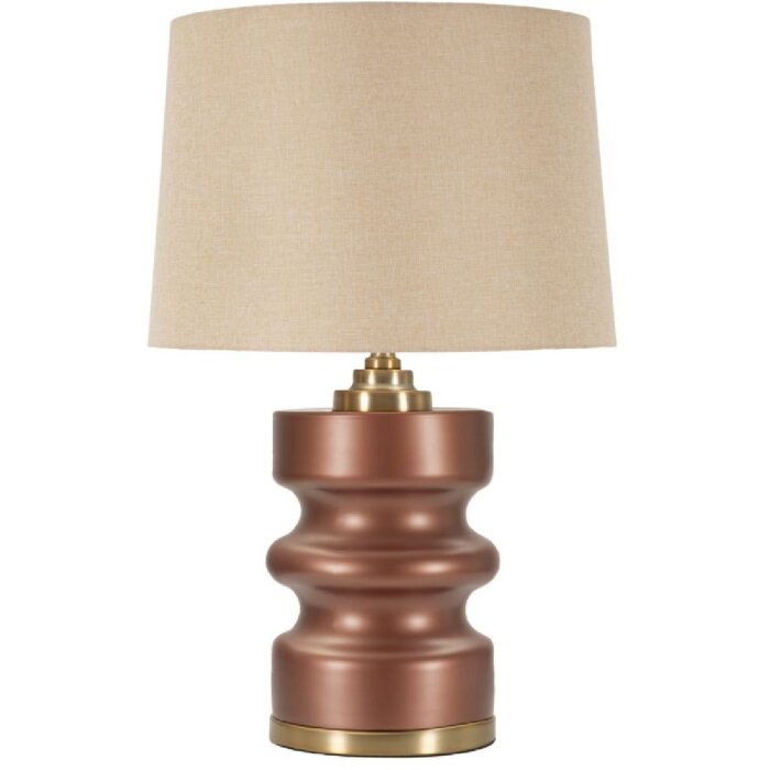 Rosenthal tafellamp glas bruin goud Ø36.5x56.5cm E27 max 40W