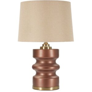 Rosenthal tafellamp glas bruin goud Ø36.5x56.5cm...