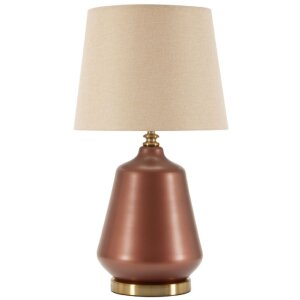 Rosenthal Tafellamp Glas Bruin Goud Ø35.5x65cm E27