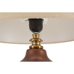 Rosenthal Tafellamp Glas Bruin Goud Ø35.5x65cm E27