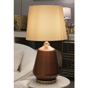 Rosenthal Tafellamp Glas Bruin Goud Ø35.5x65cm E27