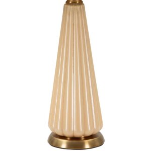 Perly tafellamp Ø36,5x68,5cm Glas Goud Stoffen Kap E27 max 40W