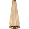 Perly tafellamp Ø36,5x68,5cm Glas Goud Stoffen Kap E27 max 40W