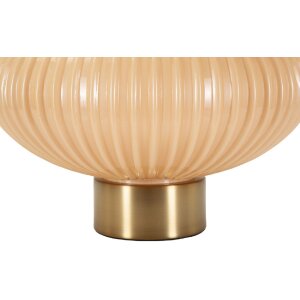 Perly tafellamp Ø33x49 cm Glas IJzer Stof Parelmmoer Goud E27 max 40W