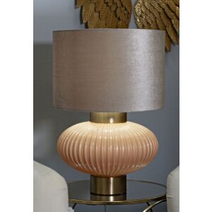 Perly tafellamp Ø33x49 cm Glas IJzer Stof Parelmmoer Goud E27 max 40W