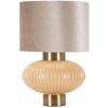 Perly tafellamp Ø33x49 cm Glas IJzer Stof Parelmmoer Goud E27 max 40W