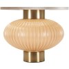Perly tafellamp Ø33x49 cm Glas IJzer Stof Parelmmoer Goud E27 max 40W