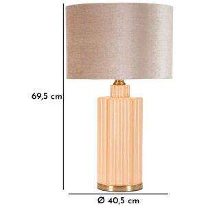 Mauro Ferretti Tafellamp Perly Ø 40,5 x 69,5 cm Glas Goud