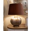 Praga Tafellamp Glas IJzer Stoff Bruin Goud Ø 40,5x57cm E27 max 40W