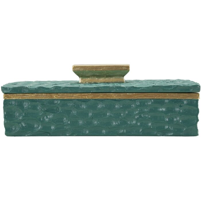 Mauro Ferretti Opbergdoos Grent 18,8x6,4x10,8 cm groen-goud