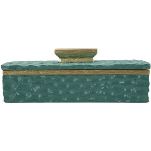 Mauro Ferretti Opbergdoos Grent 18,8x6,4x10,8 cm groen-goud