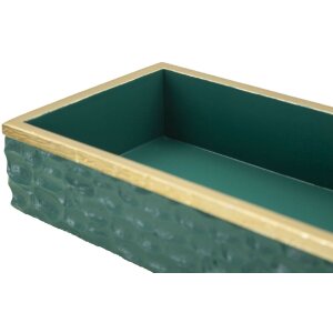 Mauro Ferretti Opbergdoos Grent 18,8x6,4x10,8 cm groen-goud