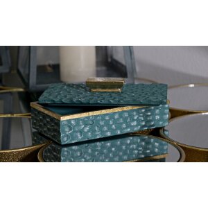 Mauro Ferretti Opbergdoos Grent 18,8x6,4x10,8 cm groen-goud