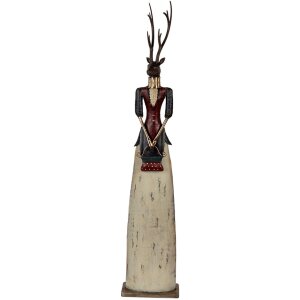 Clayre & Eef Decoratieve Herten Dame Metaal 86cm...