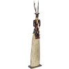 Clayre & Eef Decoratieve Herten Dame Metaal 86cm Bruin Beige Rustiek