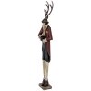 Clayre & Eef Decoratiefiguur Hert Barokstijl Metaal 83cm Bruin Rood Goud