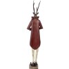 Clayre & Eef Decoratiefiguur Hert Barokstijl Metaal 83cm Bruin Rood Goud