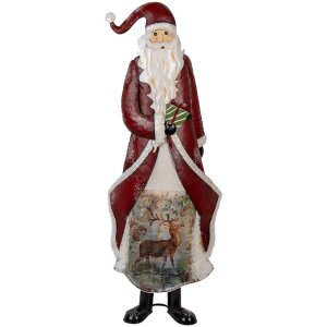 Clayre & Eef 5Y1317 Kerstman Decoratiefiguur Metaal...
