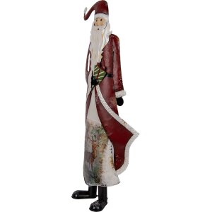 Clayre & Eef 5Y1317 Kerstman Decoratiefiguur Metaal...