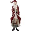 Clayre & Eef 5Y1317 Kerstman Decoratiefiguur Metaal 33x16x85 cm Rot Wit