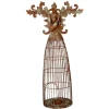 Clayre & Eef Decoratieve Engel met Kandelaar 29x17x58 cm bruin groen