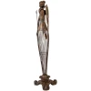 Clayre & Eef Decoratieve Engel 17x15x54 cm bruin groen