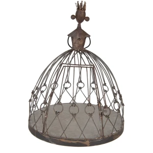 Clayre & Eef Plantenhouder Prinses Ø 44x54 cm bruin grijs